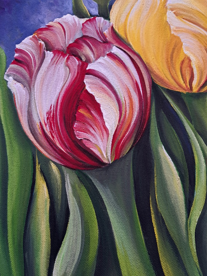 Pintura de tulipanes - Imagen 4