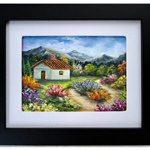 Pintura acrílica de paisaje.